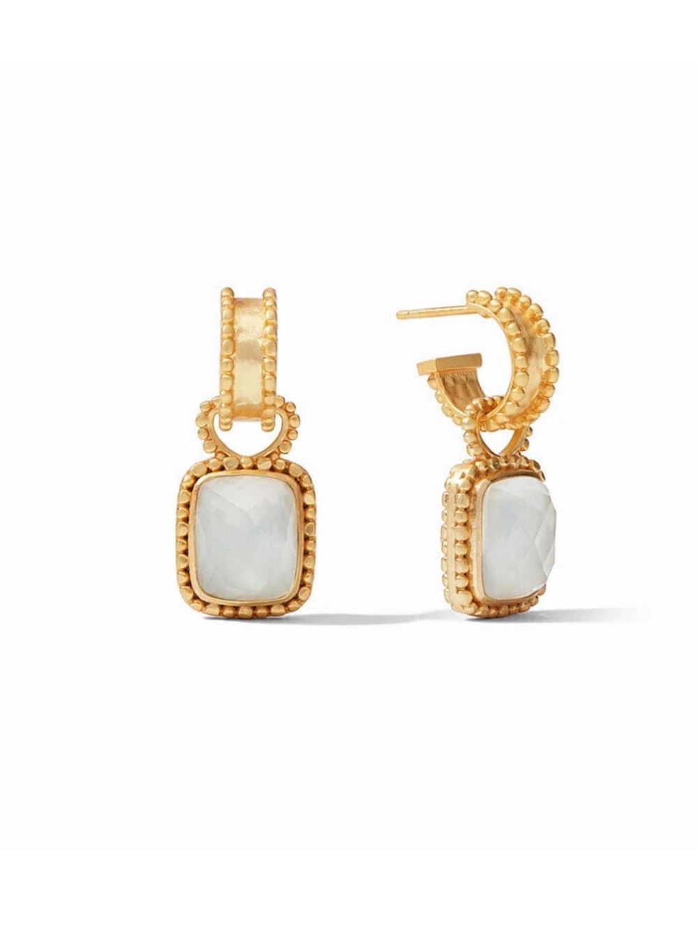 NWOT Julie Vos Marbella Hoop And Charm Earring